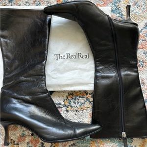 JIMMY CHOO leather boots